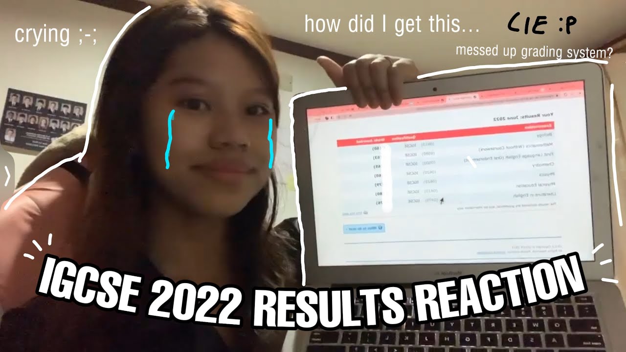 OPENING MY IGCSE RESULTS 2022 REACTION (I cried a lot&hellip;) | CIE