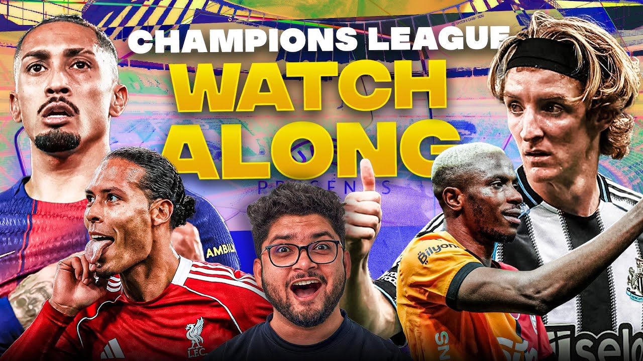 BARCELONA VS NEWCASTLE UCL LIVE REACTION & WATCHALONG | LIVERPOOL VS GALATASRAY LIVE WATCHALONG