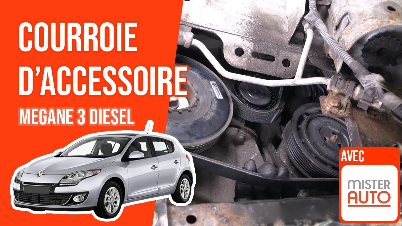 Changer la Courroie d'Accessoire Megane 3 1.5 dCi 🚗