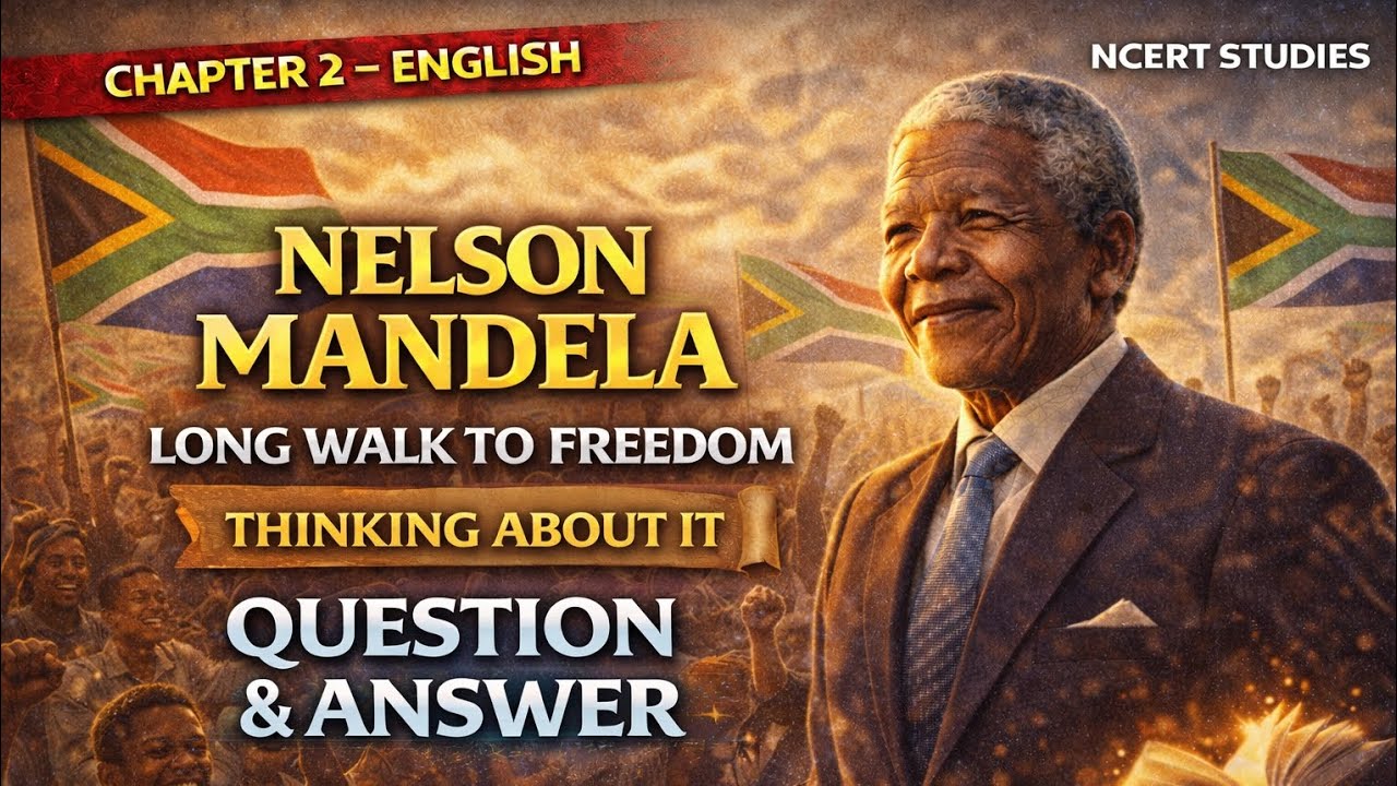 Chapter 2 Nelson Mandela long walk to freedom thinking about the text Ques/ Ans #class10 #english 