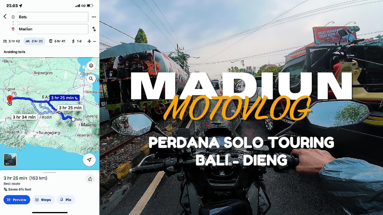 Ep-6 | Batu ke Madiun | Perdana Solo Touring Bali - Dieng | Day 3