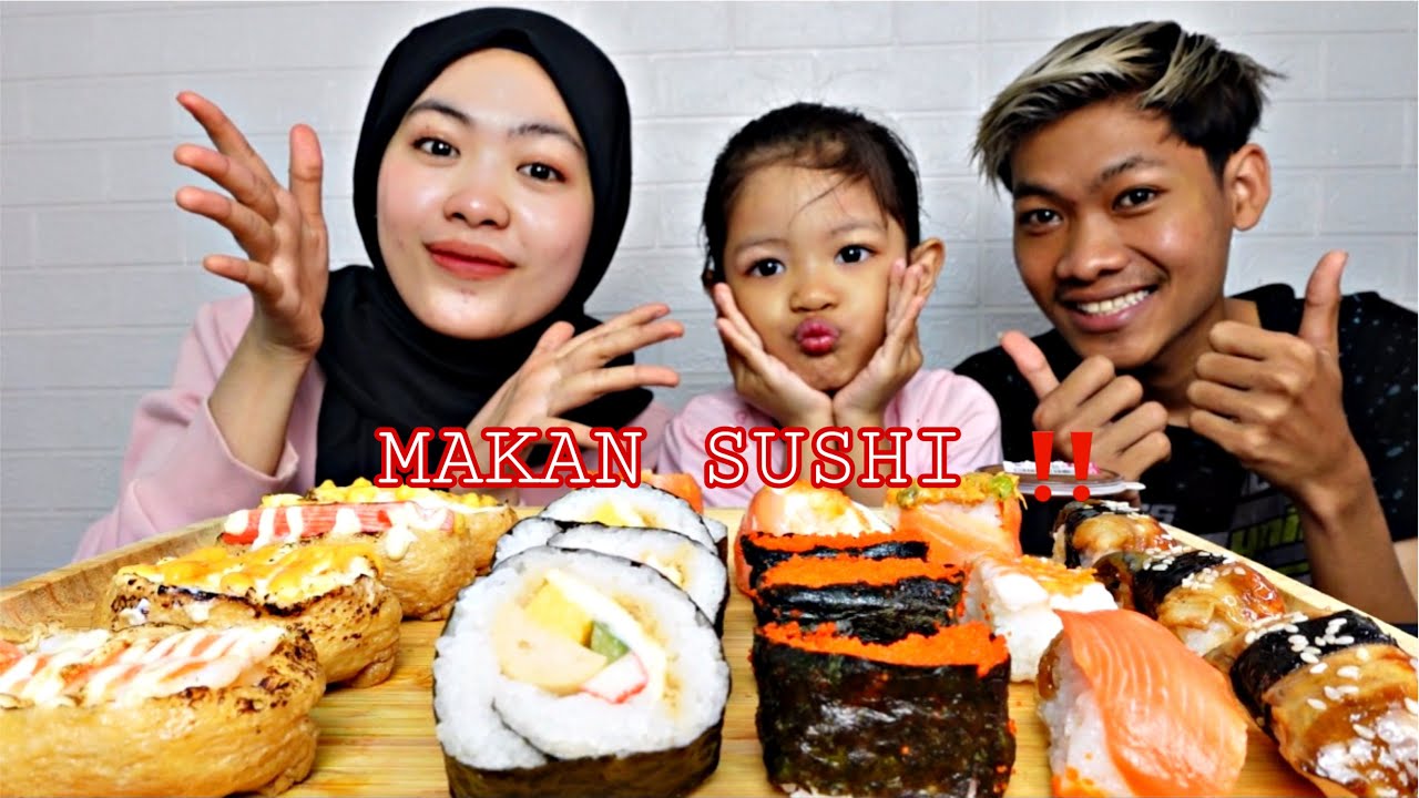 LEPAS CRAVING MAKAN SUSHI ‼️#mukbangmalaysia #eatingshow #sushi