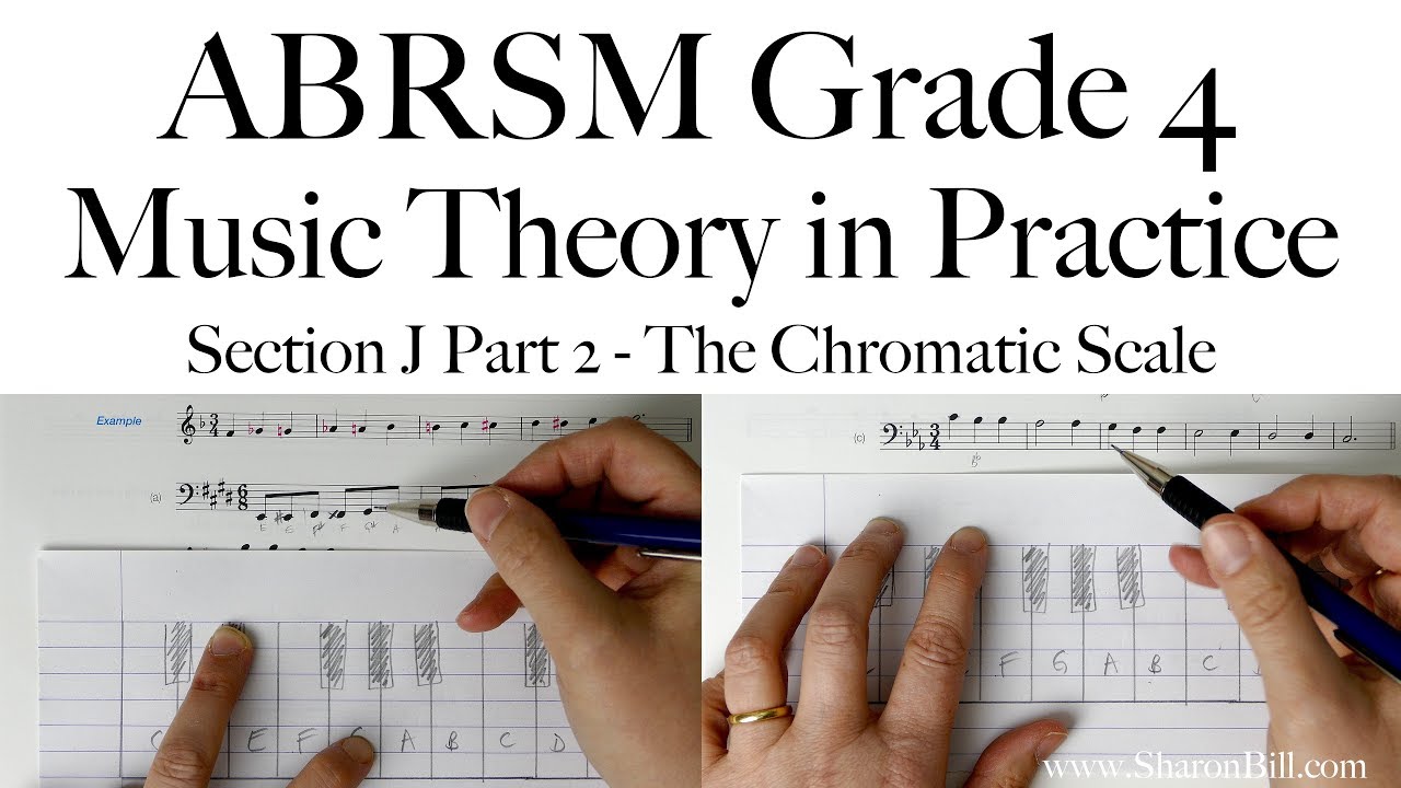 Теория музыки ABRSM, 4 класс, Раздел J, Часть 2. Хроматическая гамма с Шэрон Билл.