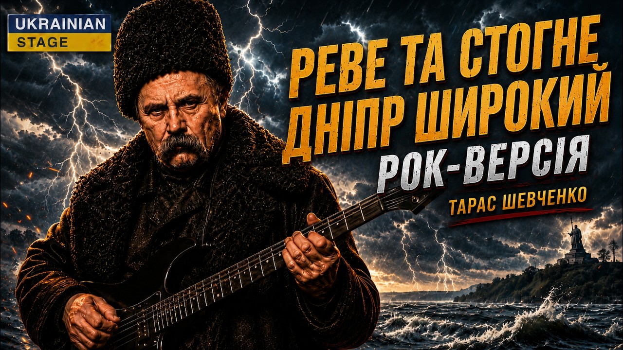 РЕВЕ ТА СТОГНЕ ДНІПР ШИРОКИЙ — РОК-версія | Тарас Шевченко