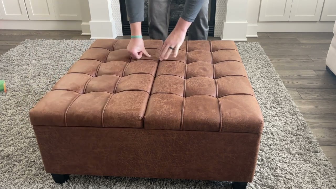 Simplihome Ottoman with Storage on Amazon