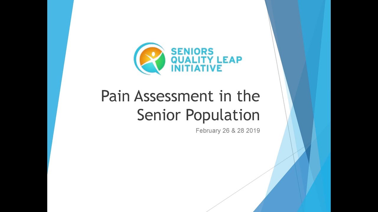 SQLI Education Webinar: Pain Assessment in the Senior Population