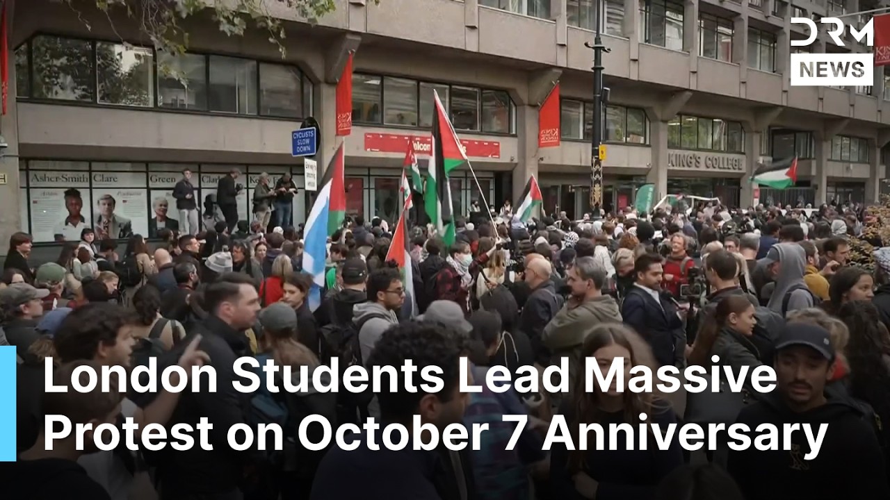 London Sees Major Student Rally Backing Palestinians on October 7 Attack Anniversary | AC1G