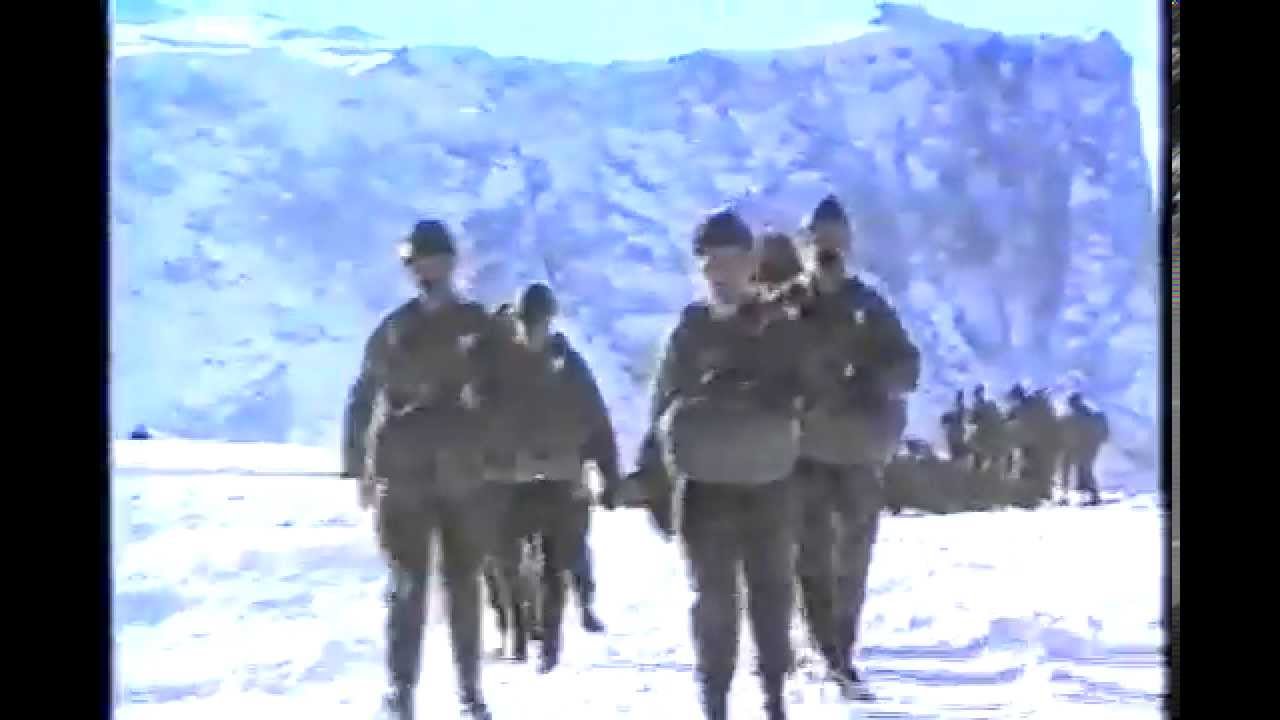 Alpini Paracadutisti Lanci Alpe di Siusi 1990 - Lanci sulla neve 27-29-11 1990