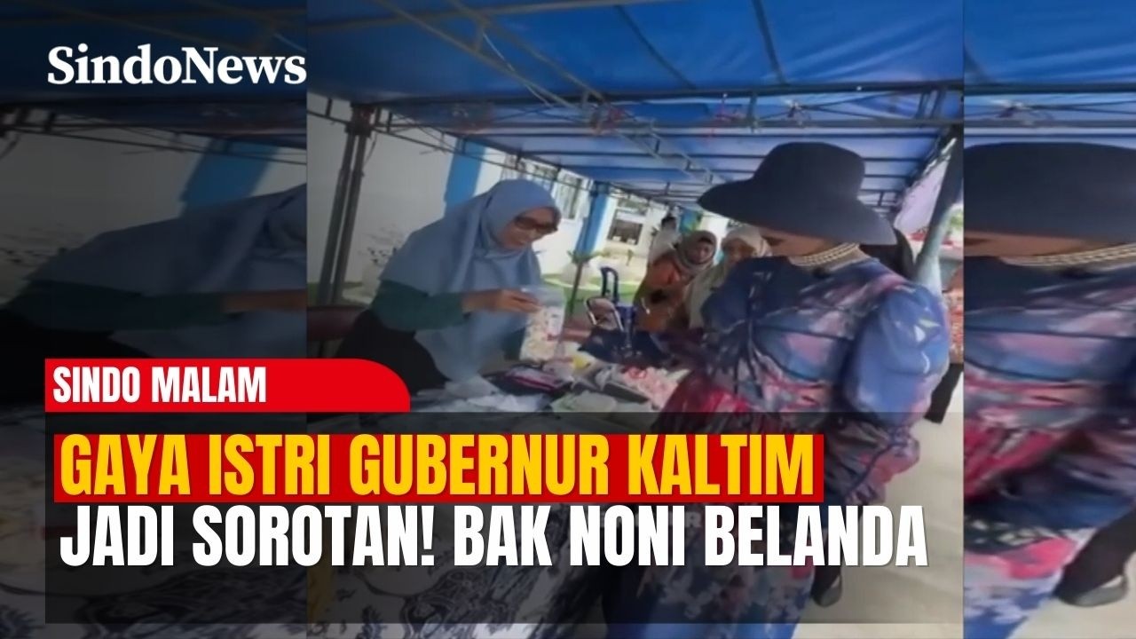 Gaya Istri Gubernur Kaltim Jadi Sorotan! Bak Noni Belanda | Sindo Malam | 28/02