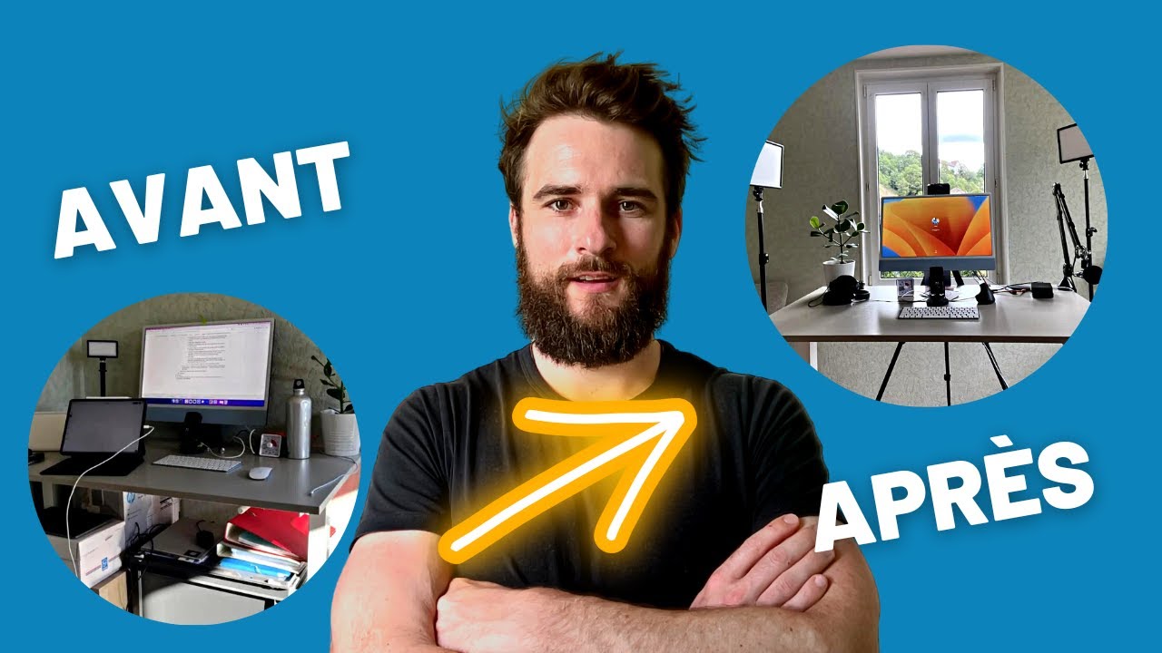 LE bureau pour être productif (organisation bureau avant / après)