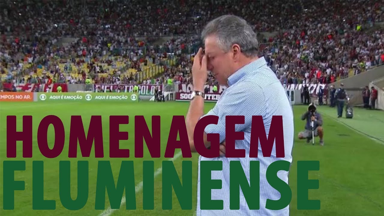 Abel Braga recebe homenagem no Maracanã -  Fantastico Fluminense FORTE