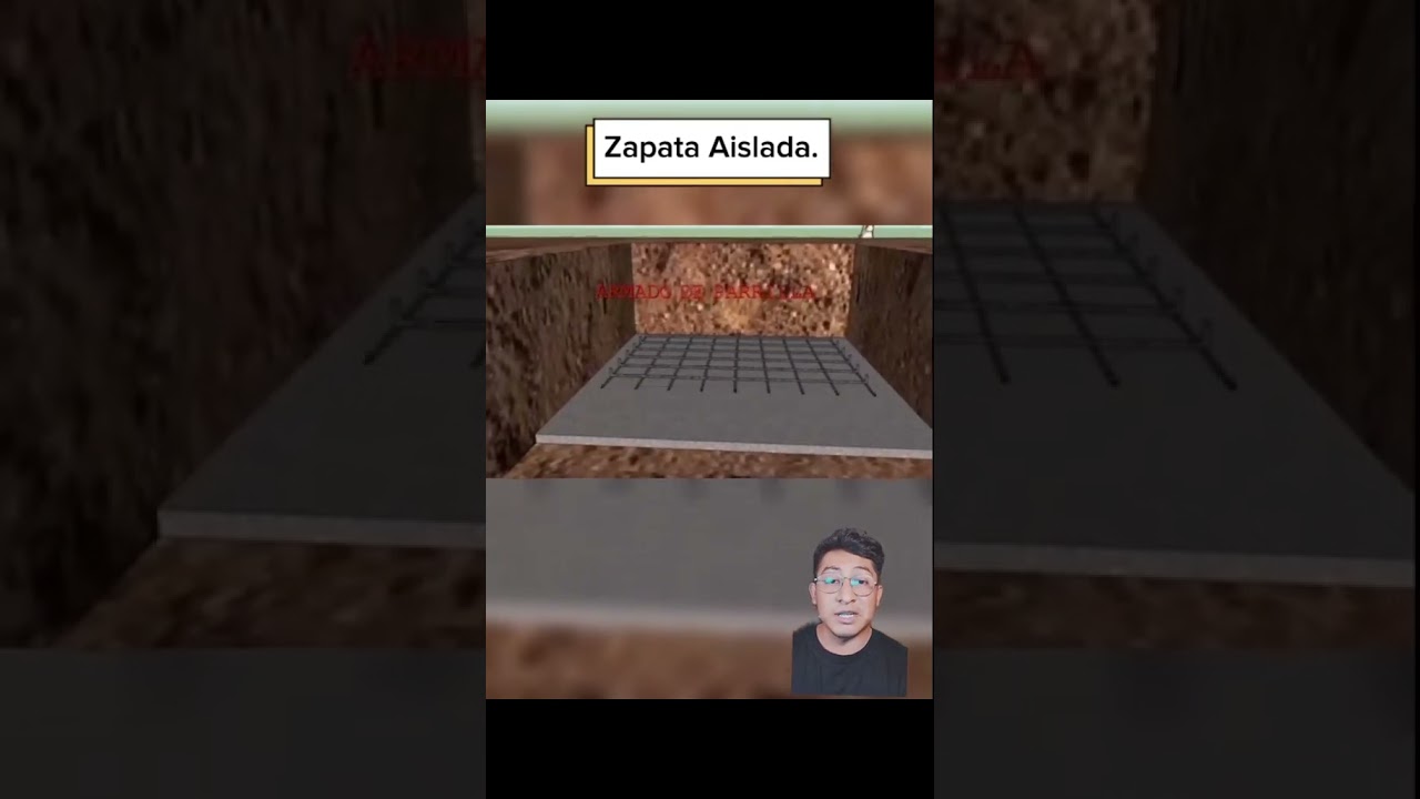 Proceso constructivo de zapata aislada.