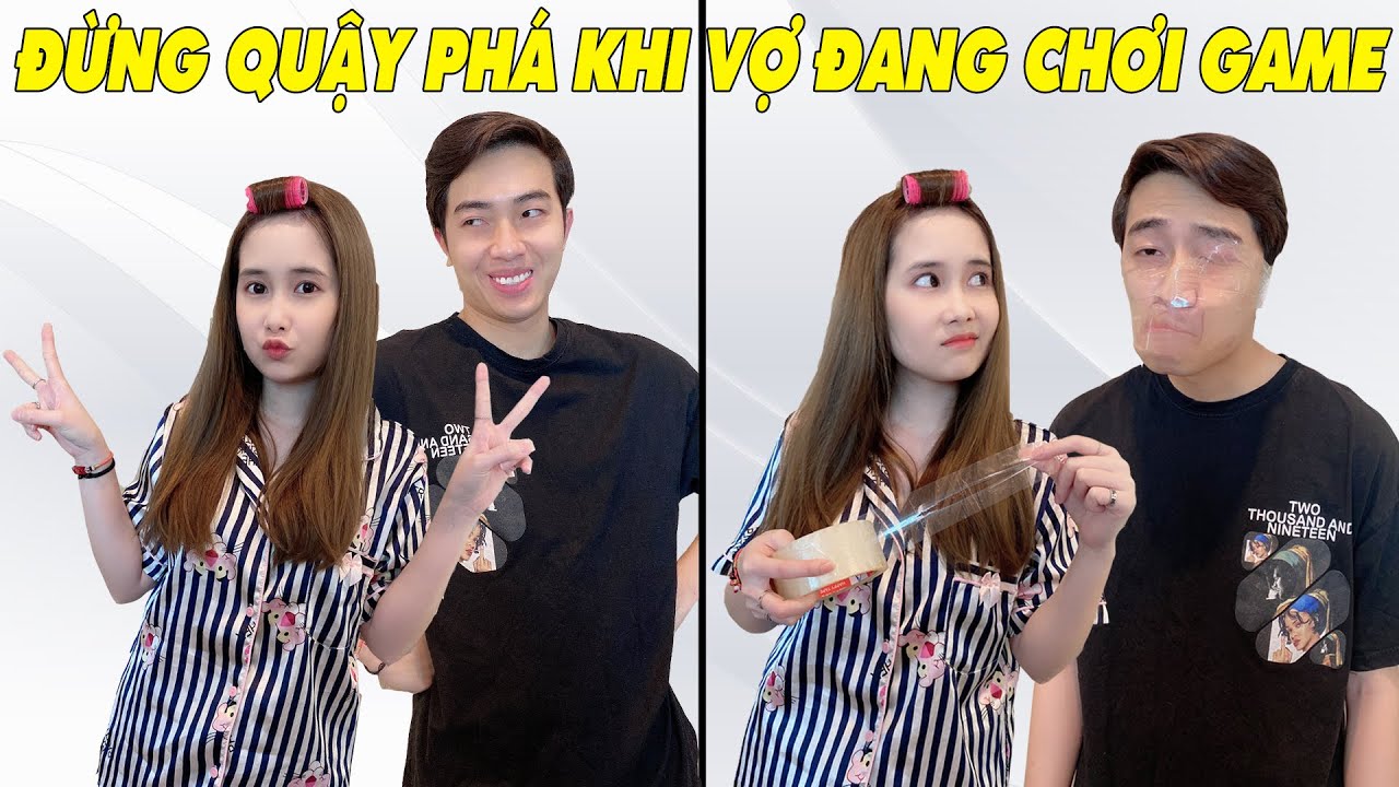 ĐỪNG QUẬY PH&Aacute; KHI VỢ ĐANG CHƠI GAME | CrisDevilGamer v&agrave; Mai Quỳnh Anh