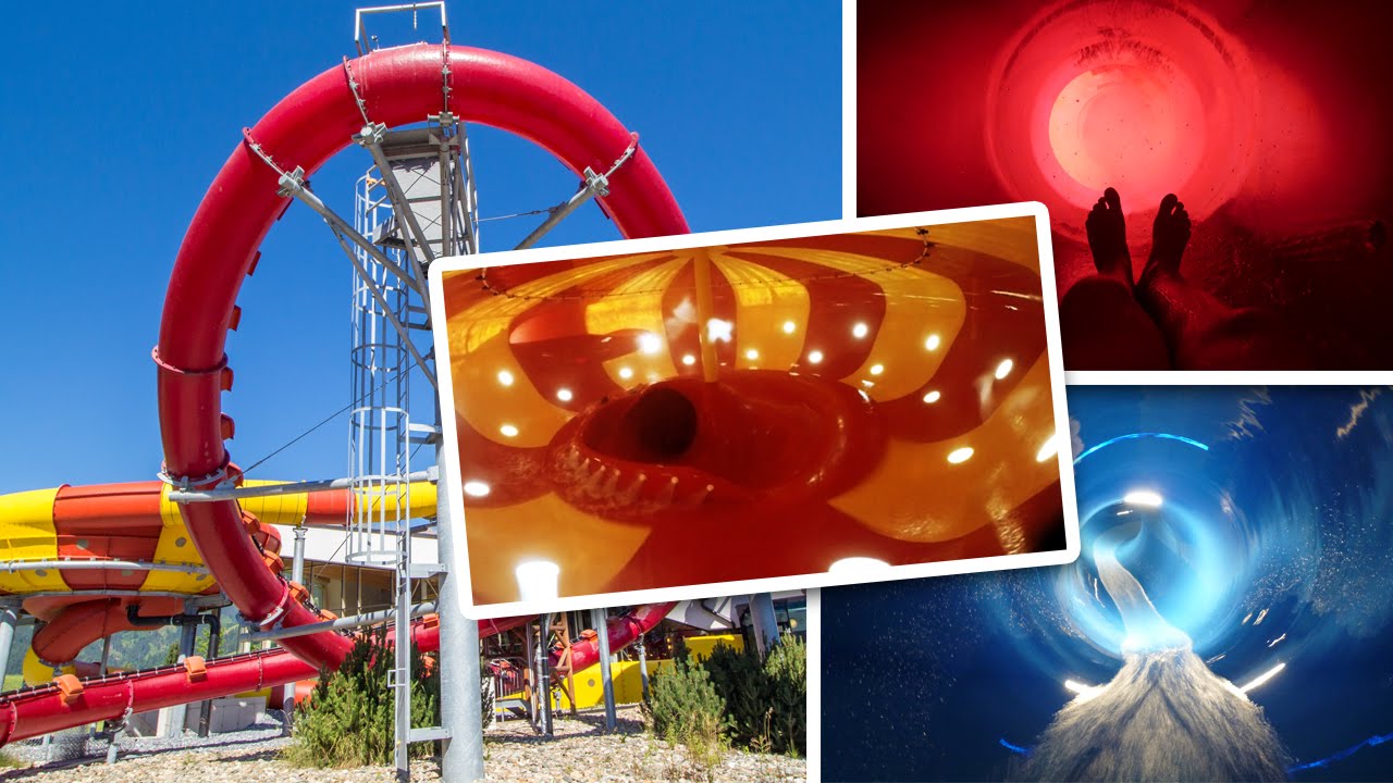 Therme Amadé - Alle Rutschen || All Water Slides Onride (2015 Version)