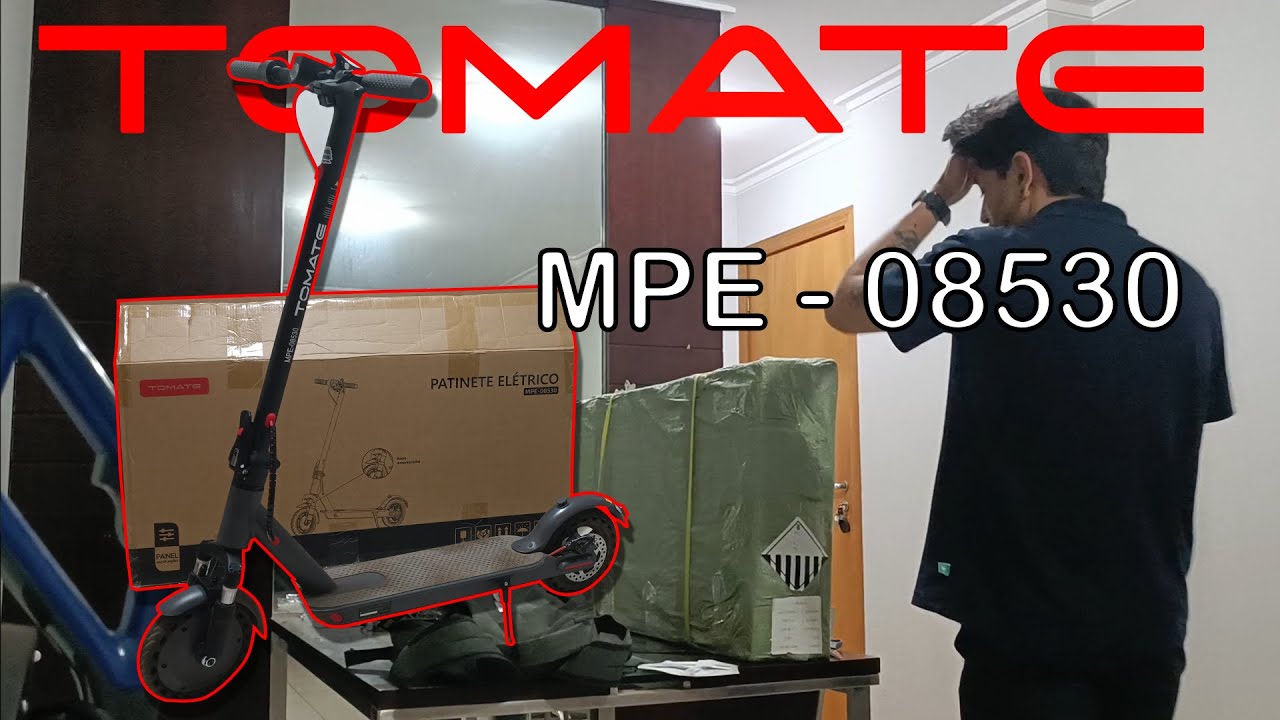 Patinete TOMATE MPE 08530 Unboxing e Testes.