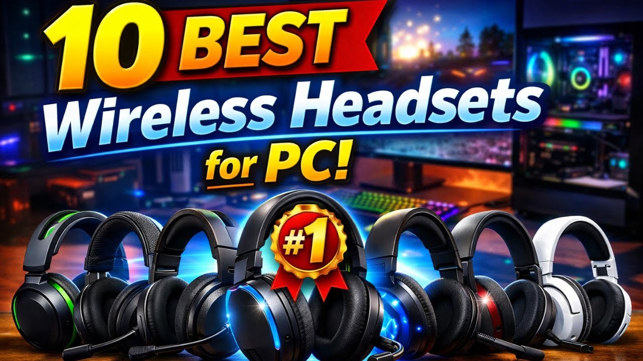 🔥10 Best Wireless Headsets for PC |🔥🔥 Noise Cancelling & Long Battery