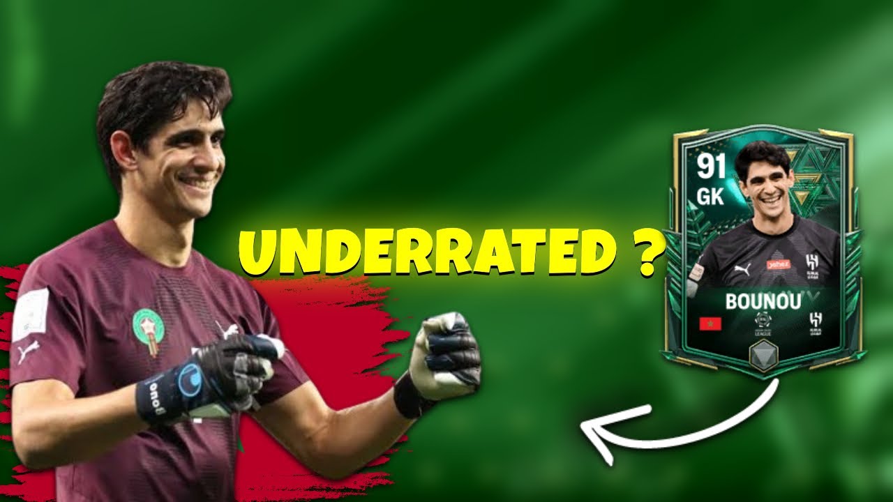 FC MOBILE WINTER WILDCARDS 91 RATED GOALKEEPER YASSINE BOUNOU GAMEPLAY REVIEW