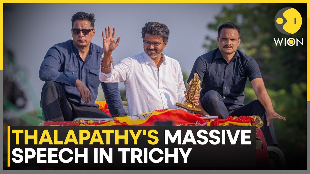 Vijay Thalapathy Holds Mega Rally In Trichy (East) | WION News