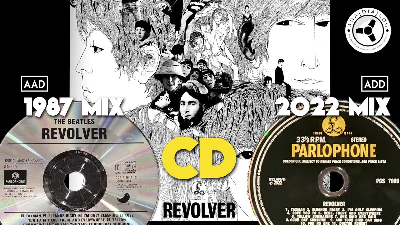 The Beatles Revolver CD: микс AAD 1987 года против микса ADD 2022 года