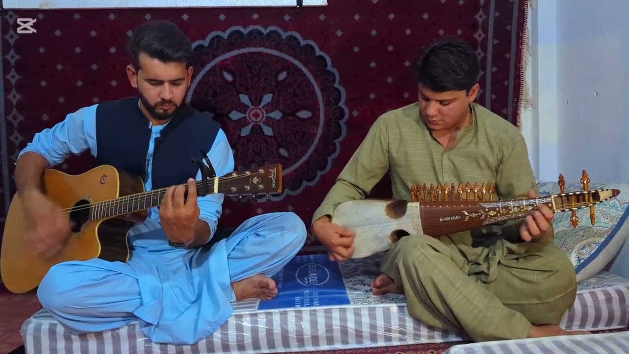 Khuda or muhabbat song in rabab play by adnan hanni Guitar play by amir khattak  