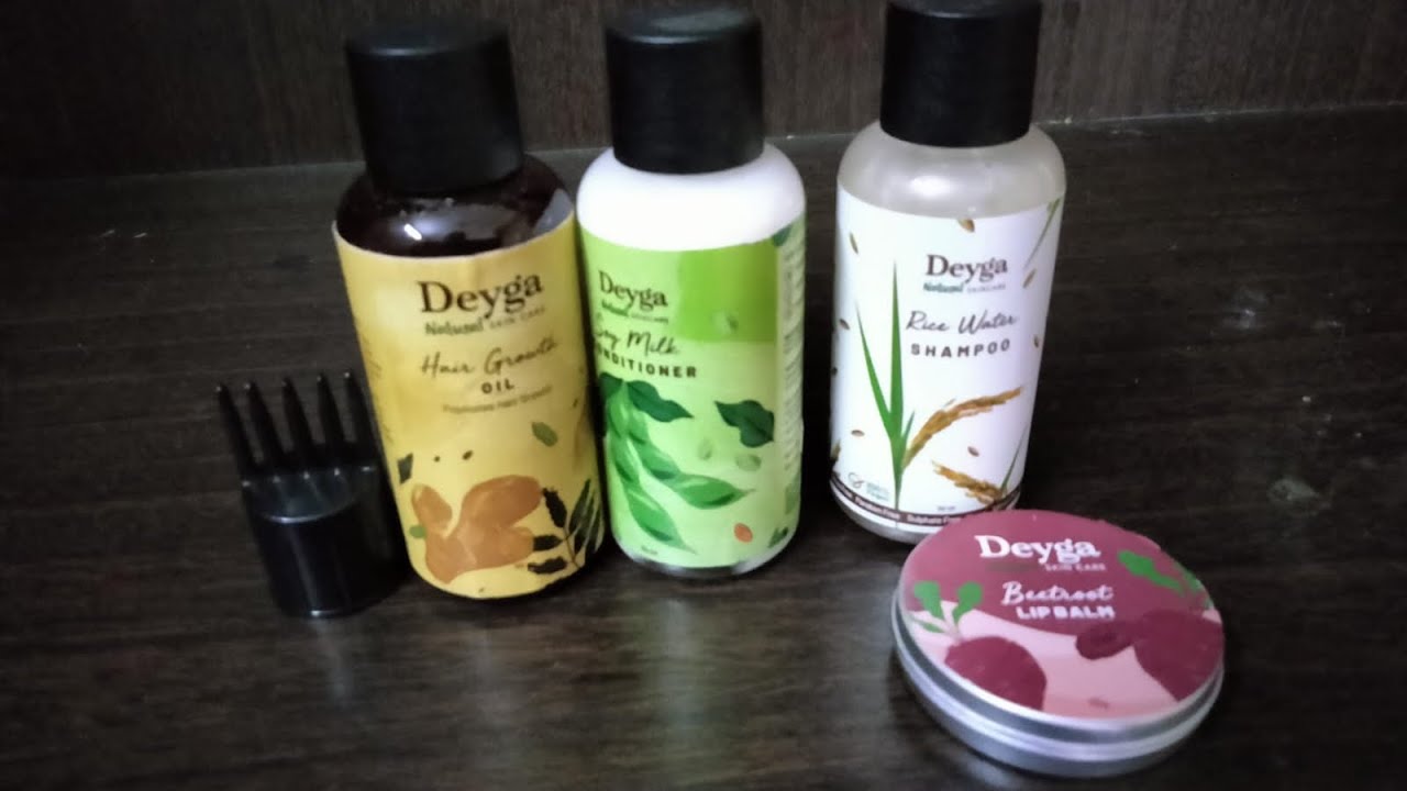 Deyga Organics Products Review| Beetroot Lipbalm| Ricewater Shampoo|Products Review#deyga