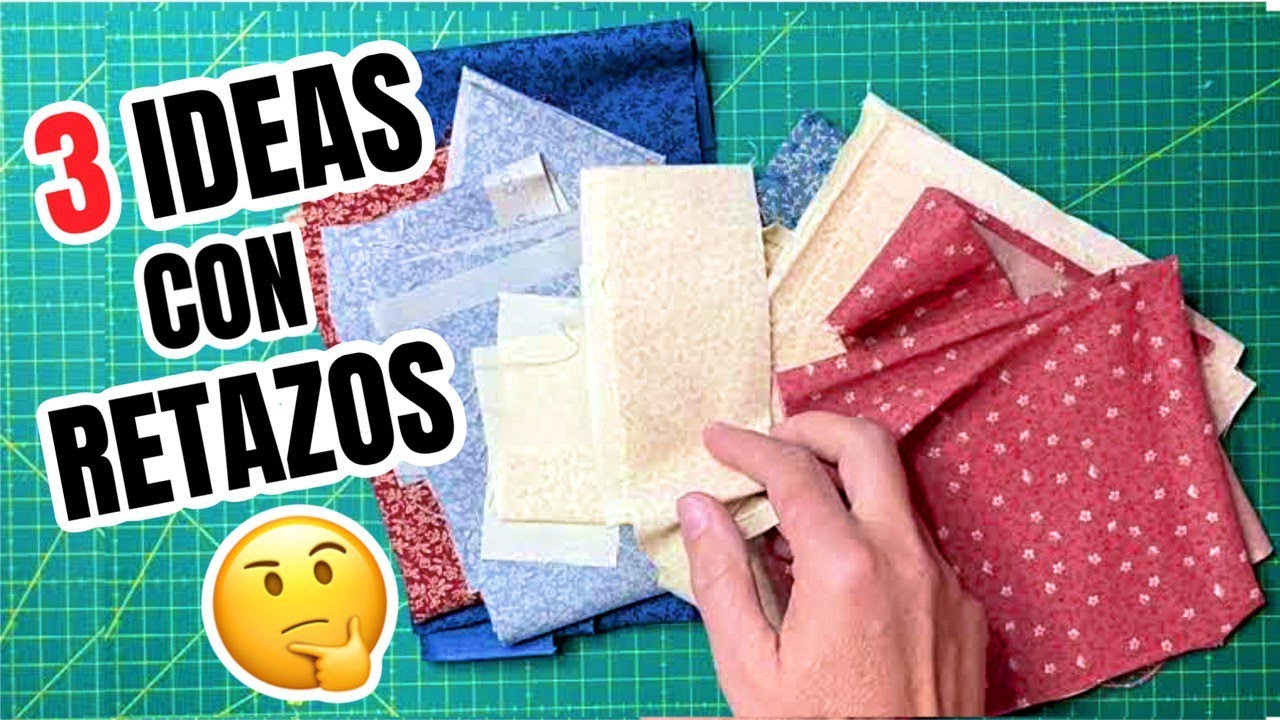 3 MANUALIDADES F&Aacute;CILES DE COSTURA CON RETAZOS DE TELA | COSER PARA VENDER