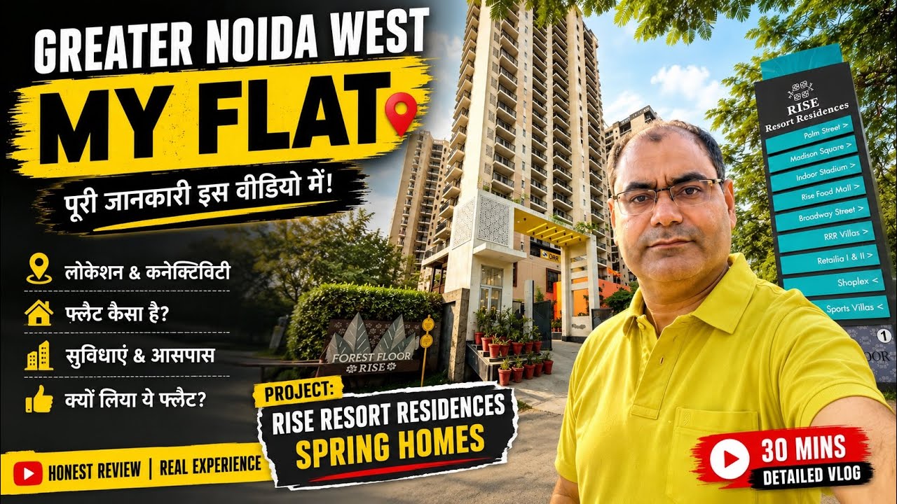 Buying My First Flat in Greater Noida West! 😍 House Tour & Vlogs