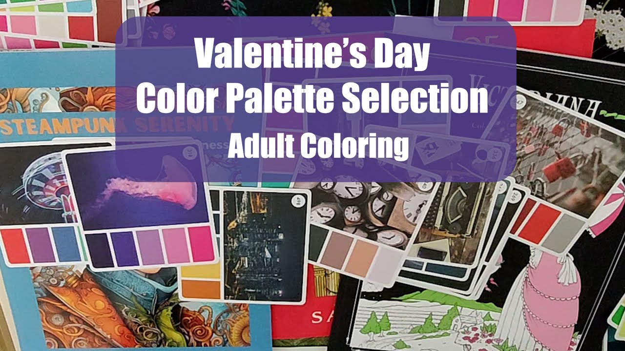 Selecting 7 Color PALETTES & 7 COLORING PENCILS