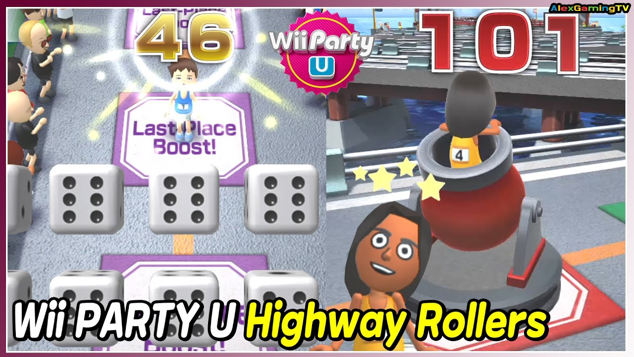 Wii Party U-Highway Rollers (Smol Ryan vs Se-young vs Rui-Lin vs Jin-ah) Standard CPU | AlexgamingTV