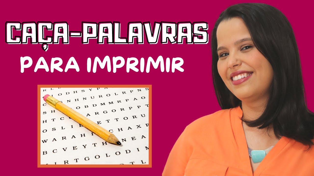 COMO CRIAR CAÇA-PALAVRAS PARA IMPRIMIR
