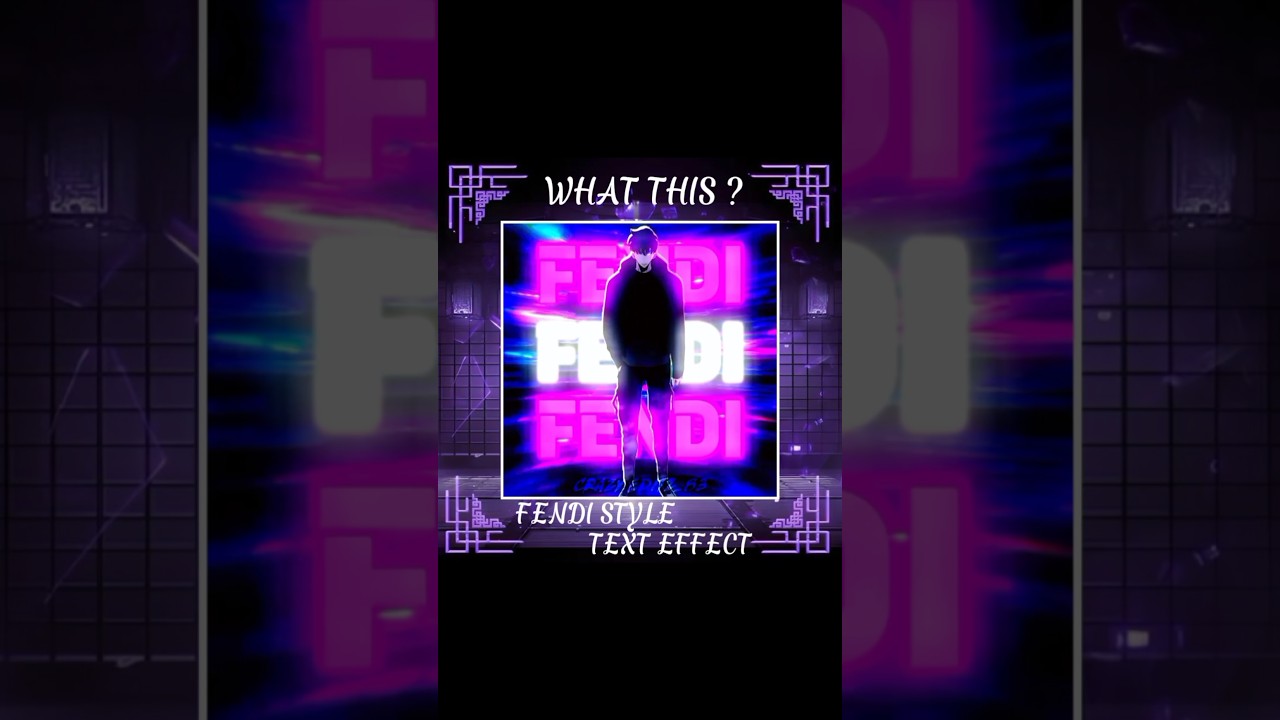 how to make fendi style text effect on Capcut #shots #edit #phonk #fendi #capcut #capcuttutorial