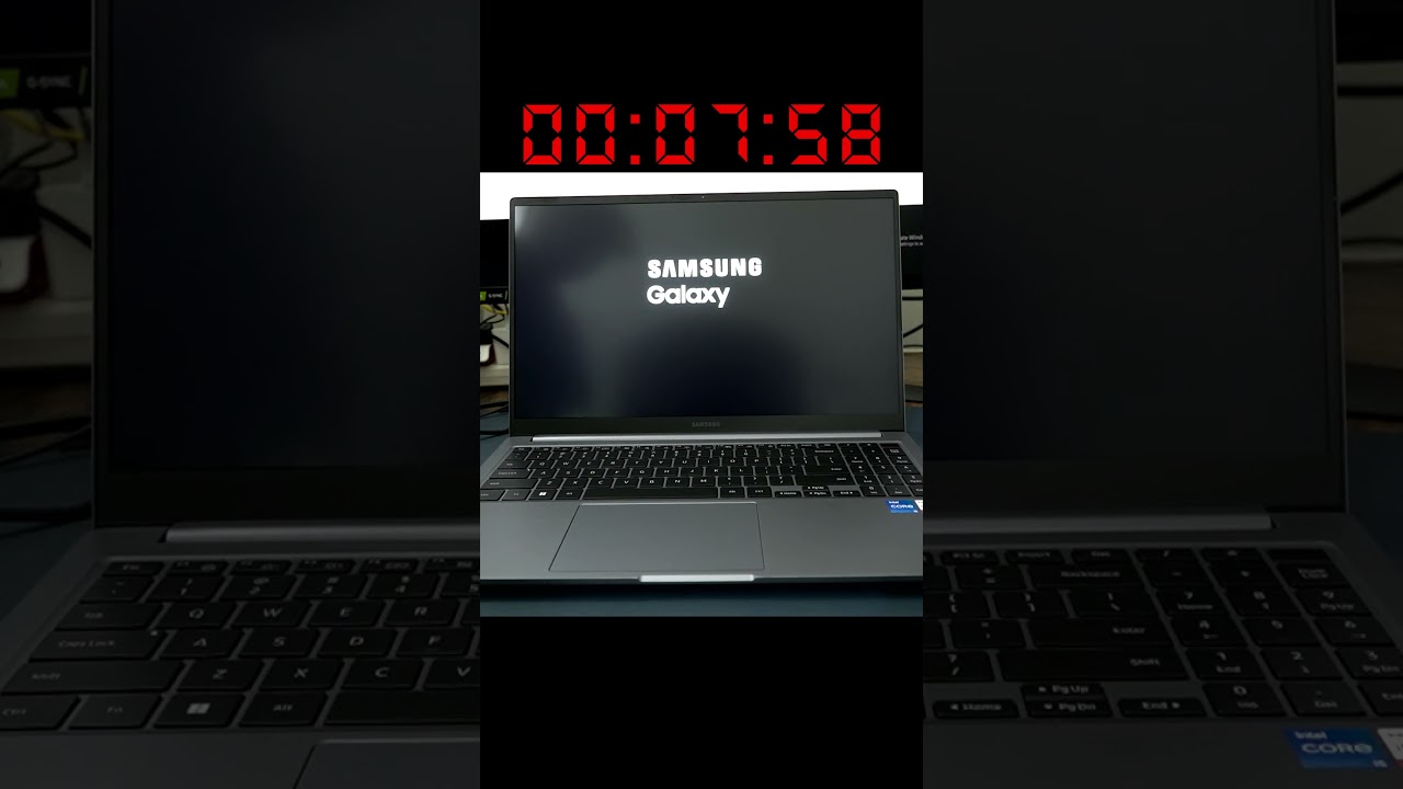 samsung galaxy book 4 boot up time🔥 #shorts # #tech #review