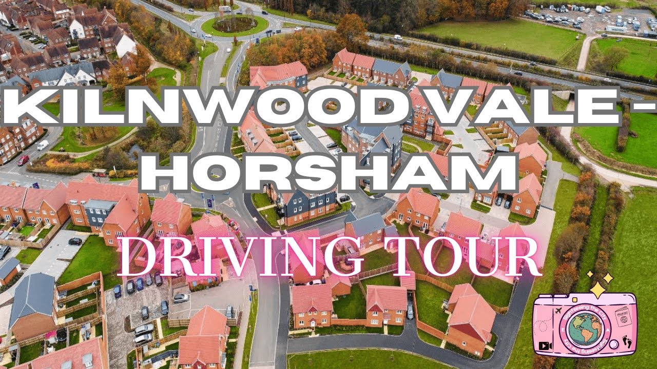 Peaceful Driving Tour of Kilnwood Vale, Horsham | Relaxing UK Neighborhood Drive 🚗🌿 4K