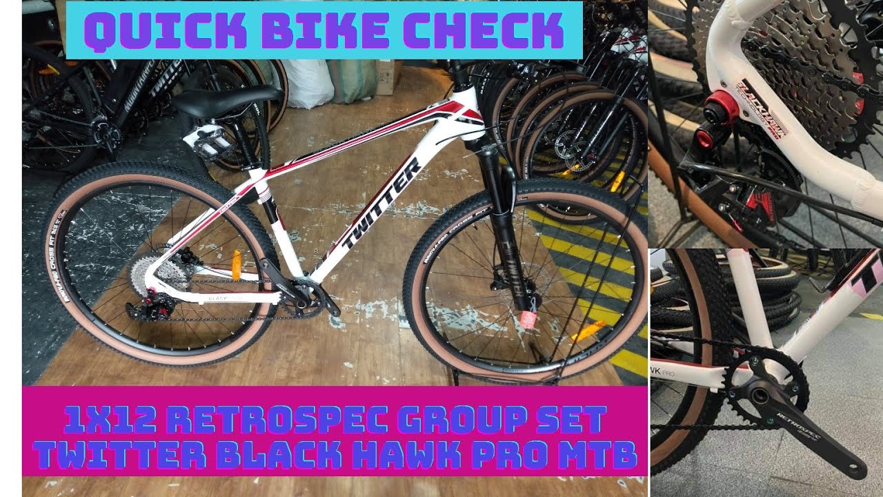 1X12SPEED RETROSPEC GROUPSET TWITTER BLACK HAWK PRO BIKE CHECK