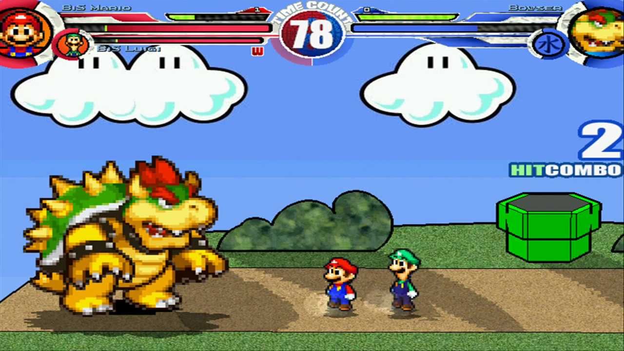 BIS Mario & BIS Luigi vs Bowser MUGEN Battle!!!