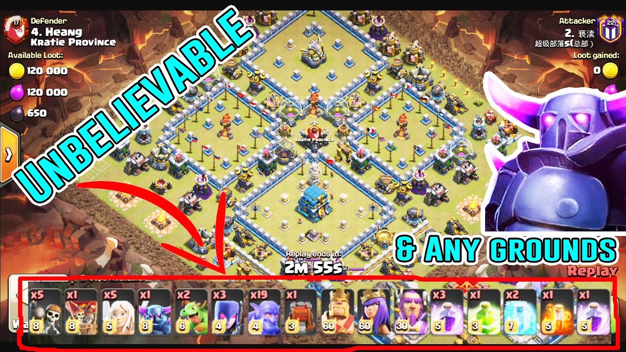UNBELIEVABLE!! ANY GROUNDS ATTACK STRATEGY DESTROY TH12 3-STAR ( Clash of Clans )