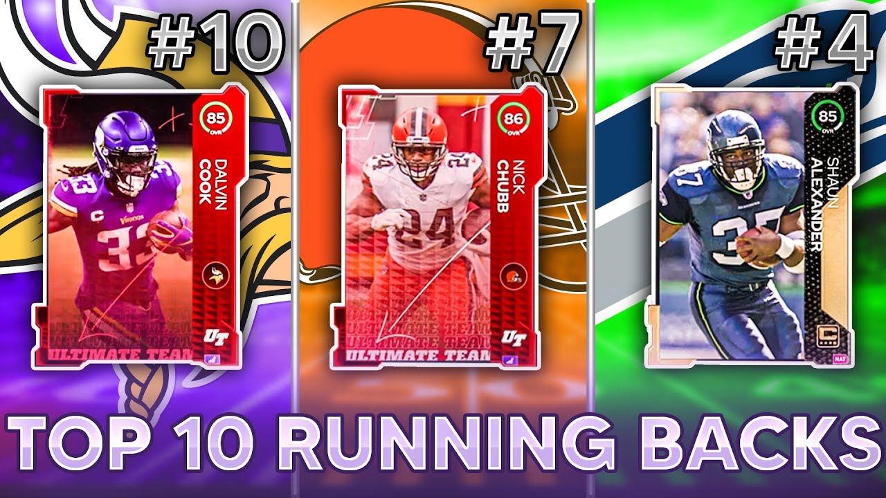 RANKING THE 10 BEST RUNNING BACKS (RB/HBs) IN MADDEN 22 ULTIMATE TEAM!