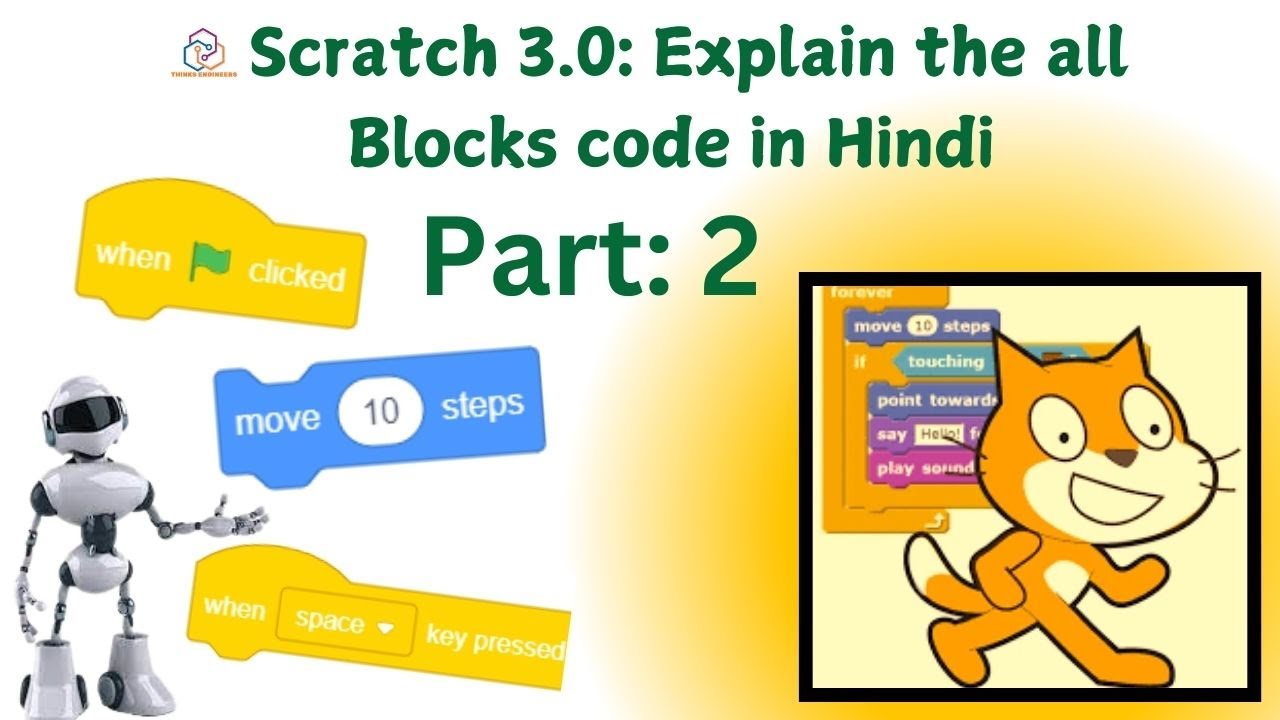 Scratch 3.0 Full Tutorial in Hindi | All Block Codes Explained Step by Step!