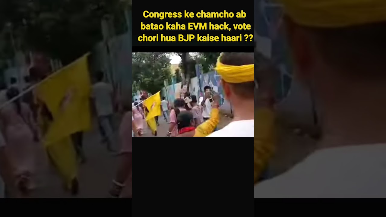 Congress ke chamcho ab batao kaha EVM hack, vote chori hua BJP kaise haari #election #bjp #congress
