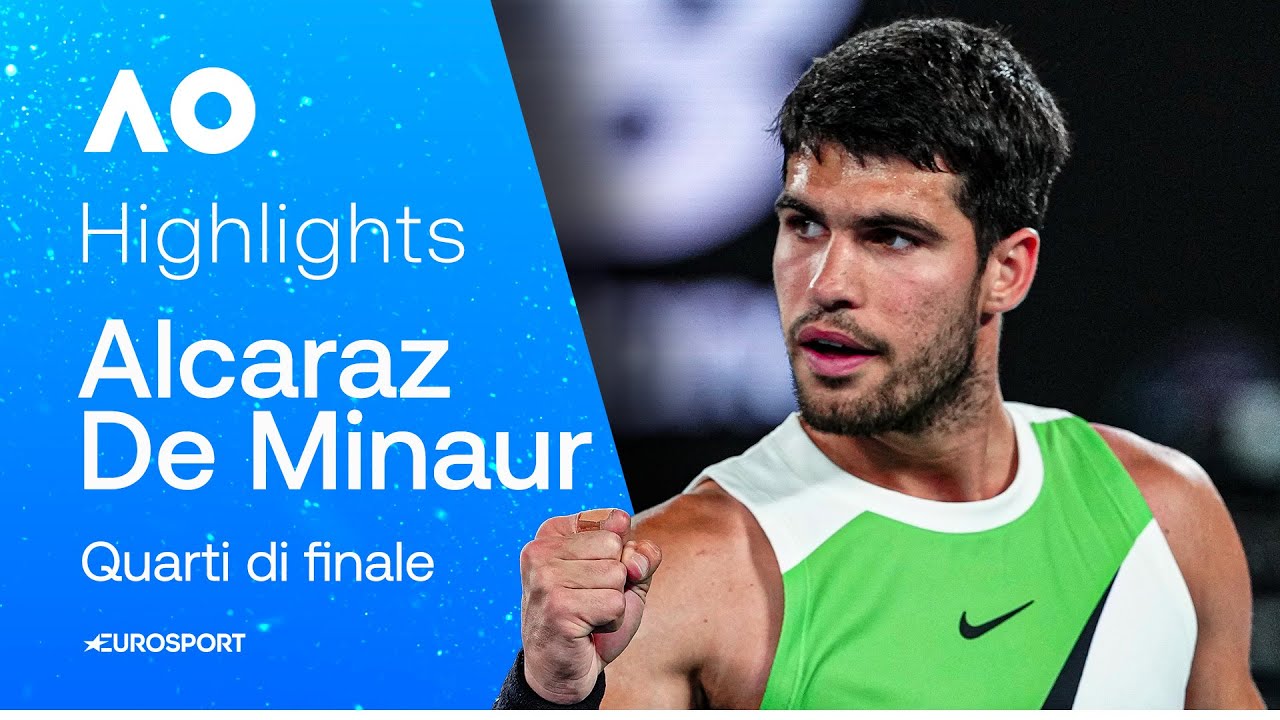 ALCARAZ doma DE MINAUR: prima semifinale a Melbourne | HIGHLIGHTS | AUSTRALIAN OPEN 2026