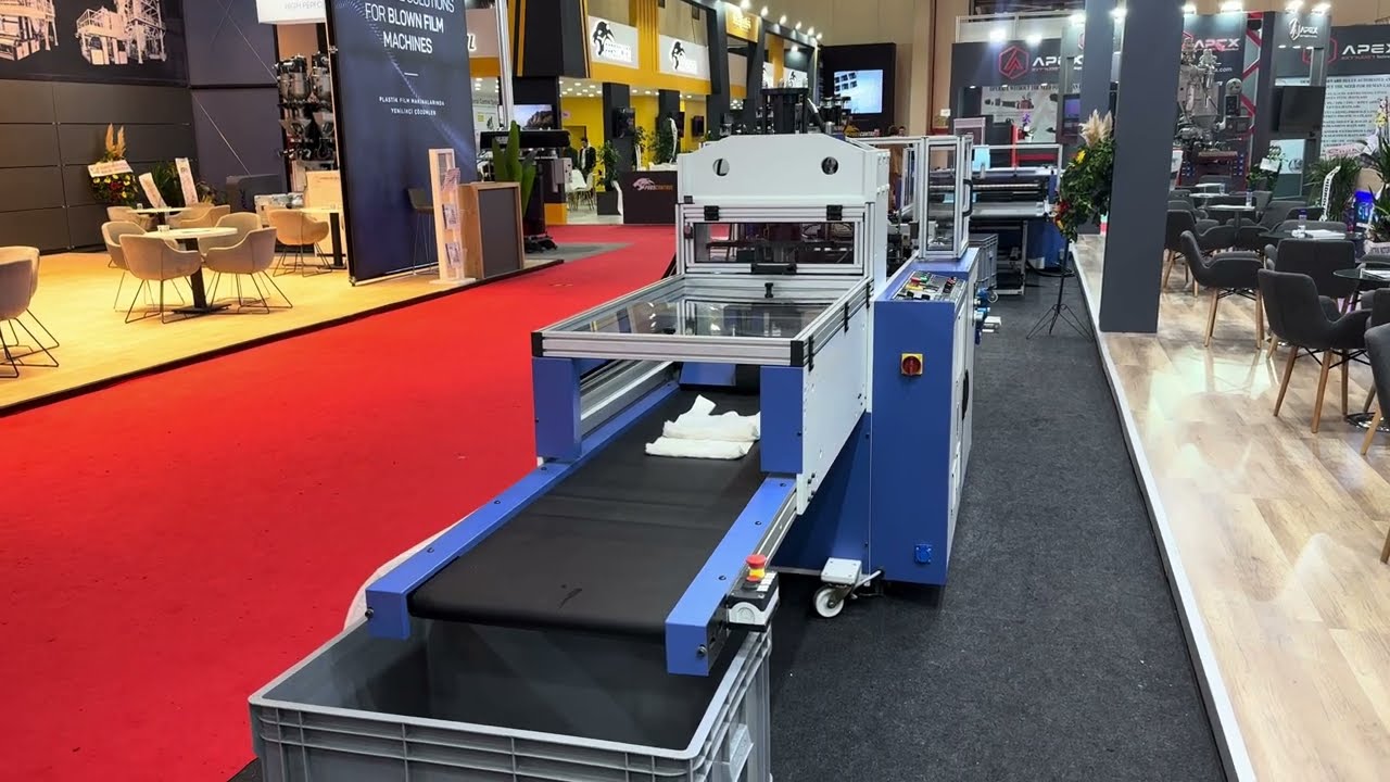 MS-500 P SINGLE LANE T-SHIRT BAG MAKING MACHINE UP TO 300 BAGS/MNT AT PLAST EURASIA ISTANBUL 2024