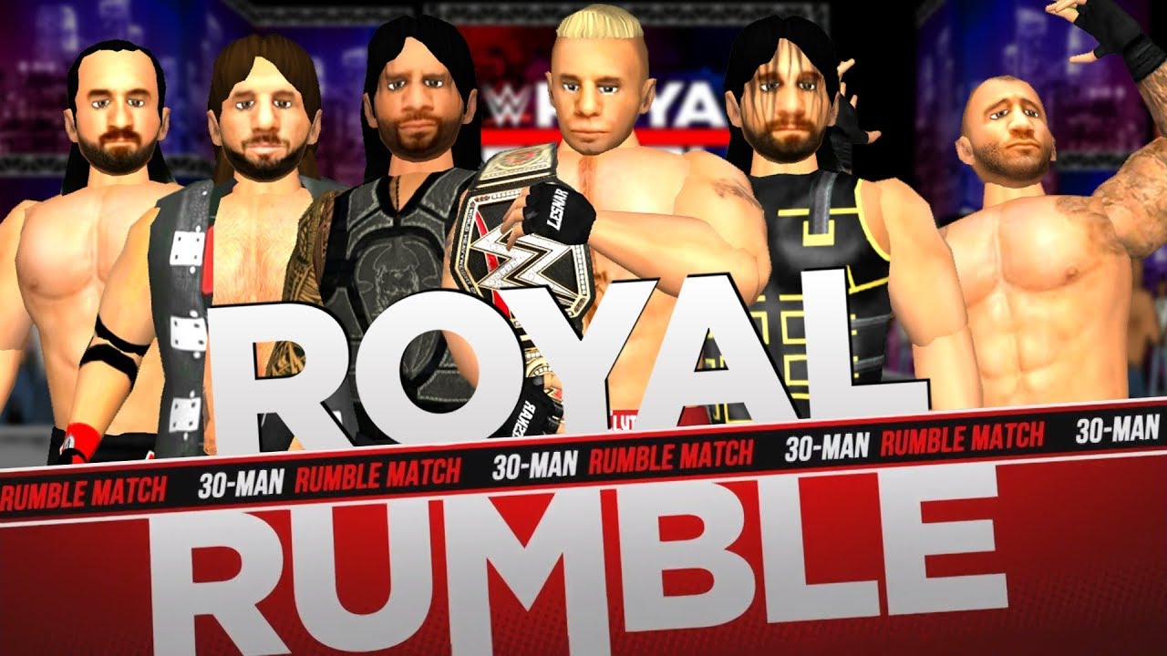2020 WWE Royal Rumble Match- WR3D