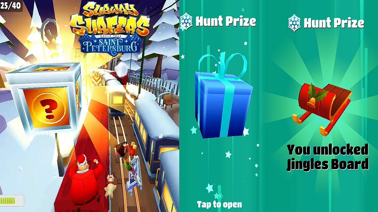Subway Surfers Saint Petersburg: All My Characters (D2) Gameplay For Jingles Board!