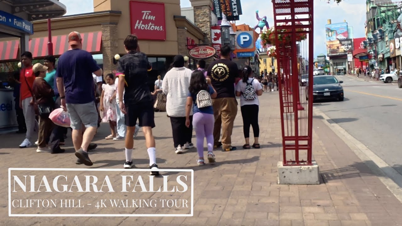 Niagara Falls Canada 🇨🇦: Clifton Hill Walking Tour in 4K | The Street of Fun!