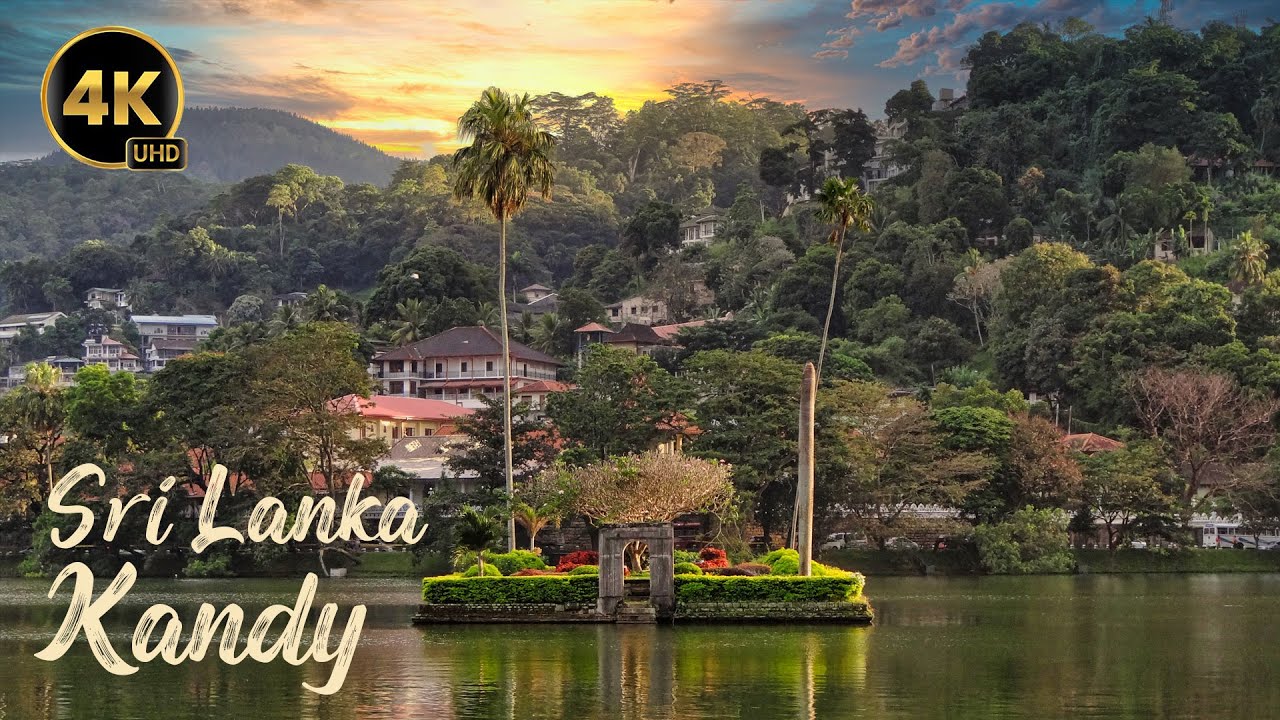 Kandy, Sri Lanka, 4K Cinematic Drone Footage, Relaxing Music