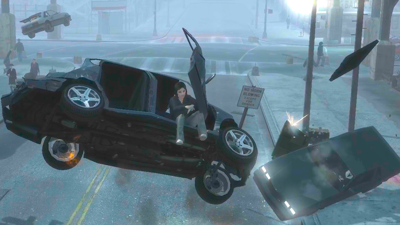 GTA 4 But Niko Goes On A Date With 9999999% Traffic Speed Part 2
