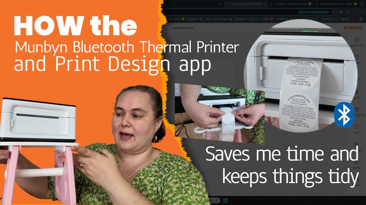 Using the Munbyn Bluetooth Thermal Printer and Munbyn Print to make business easier and tidier