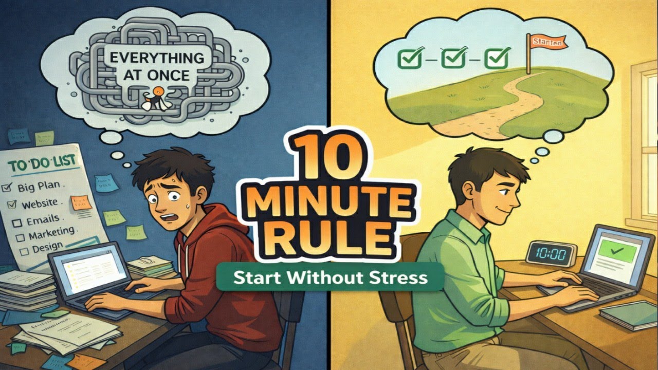 Stuck and Overthinking? Try The 10 Minute Rule That Changes Everything 