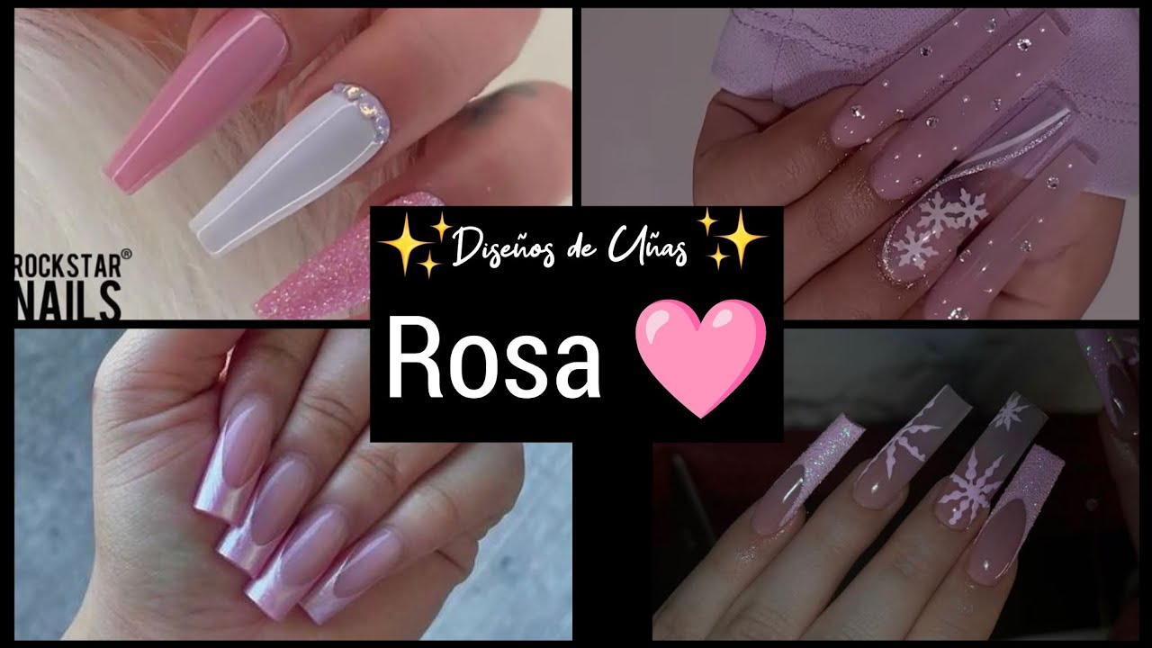 UÑAS EN TENDENCIA 2024 COLOR ROSA 🩷#uñas2024tendencias #uñasrosa #uñasdecoradas #uñasdemoda #diseños