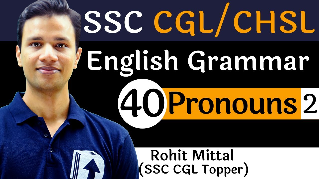 [40] Pronouns - 2 | Grammar for SSC | Devotion Institute | Rohit Sir